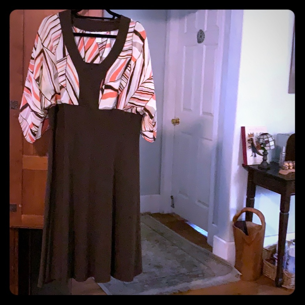 Dress with butterfly sleeves